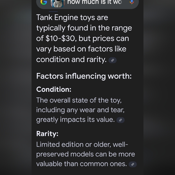 Thomas the tank push toy in good condition blue red and black train - Picture 6 of 9